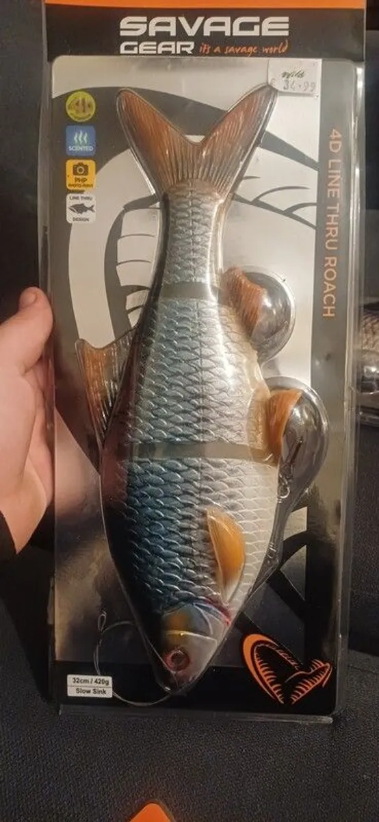 fishing rod+reel and 3 line tru baits - Image 3