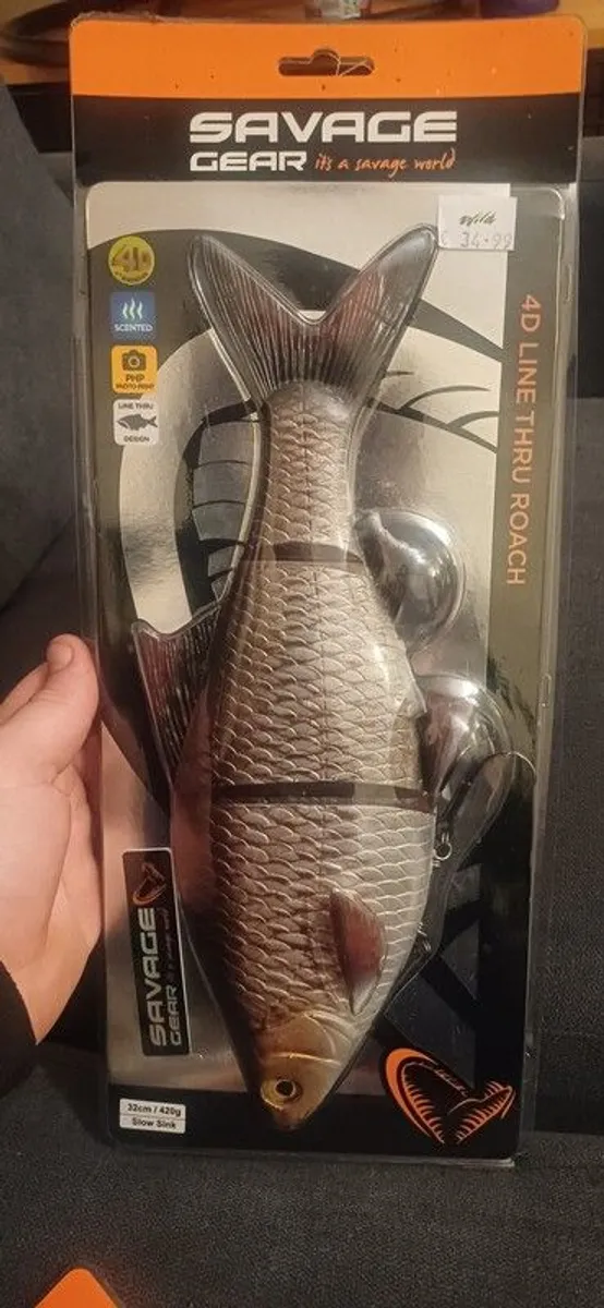 fishing rod+reel and 3 line tru baits - Image 4