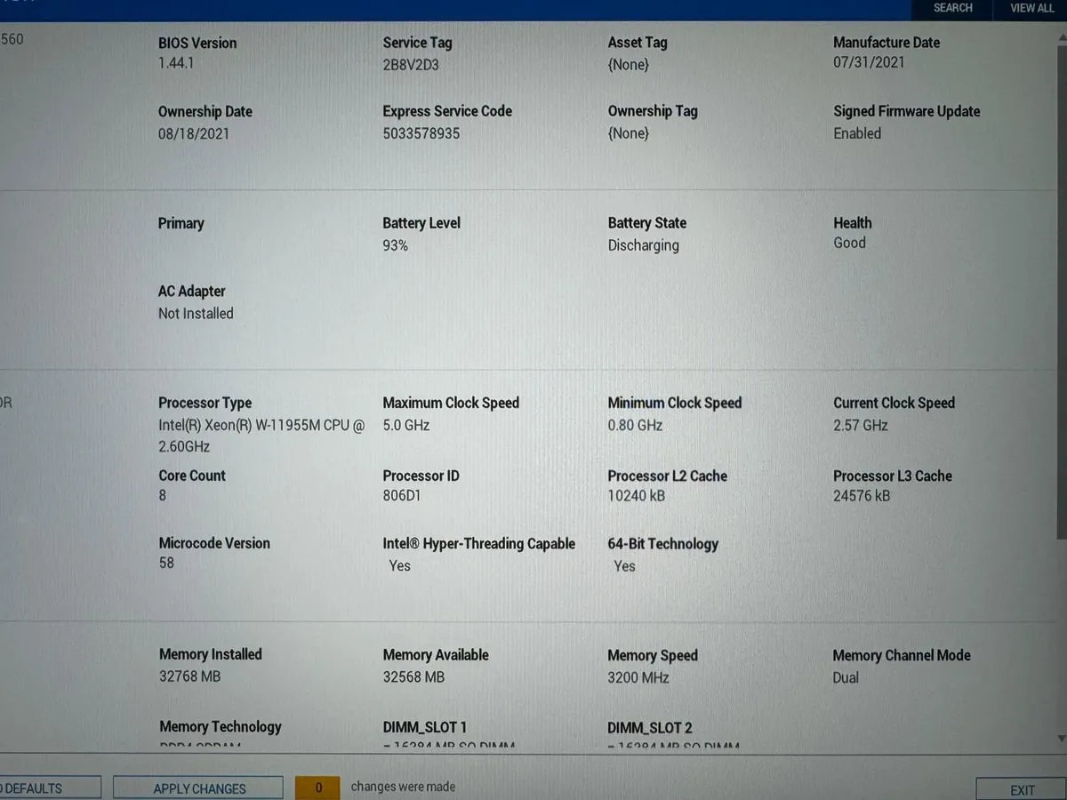 Dell Precision 5560 Workstation |Xeon W-11955|32GB - Image 2