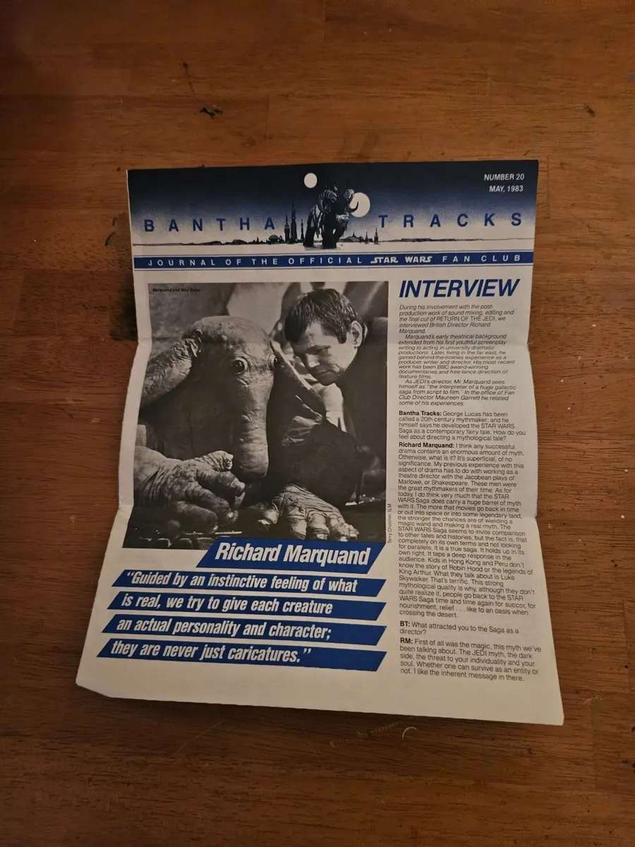 Vintage Star Wars Bantha Tracks Fan Club Magazine - Image 1