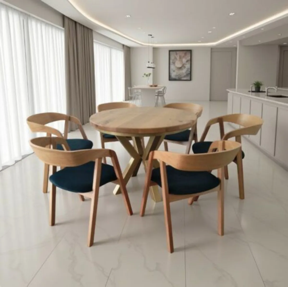 Helsinki Solid Beech Nordic Chair - Image 1