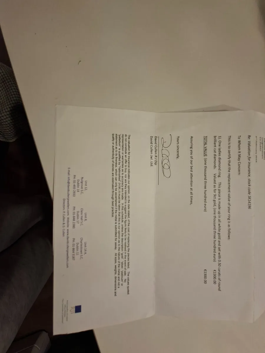 0.50 white gold engagement ring - Image 2