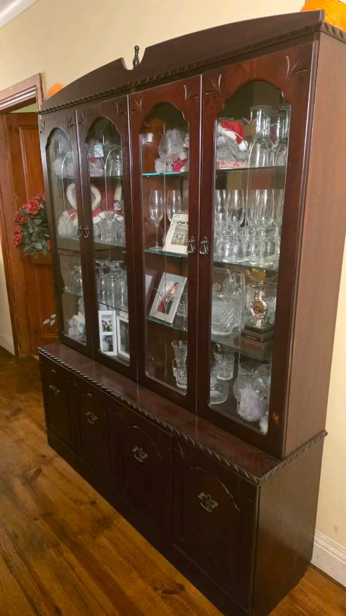 Large Solid wood display cabinet - Image 4