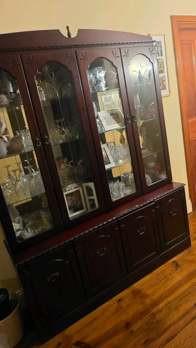 Large Solid wood display cabinet - Image 1