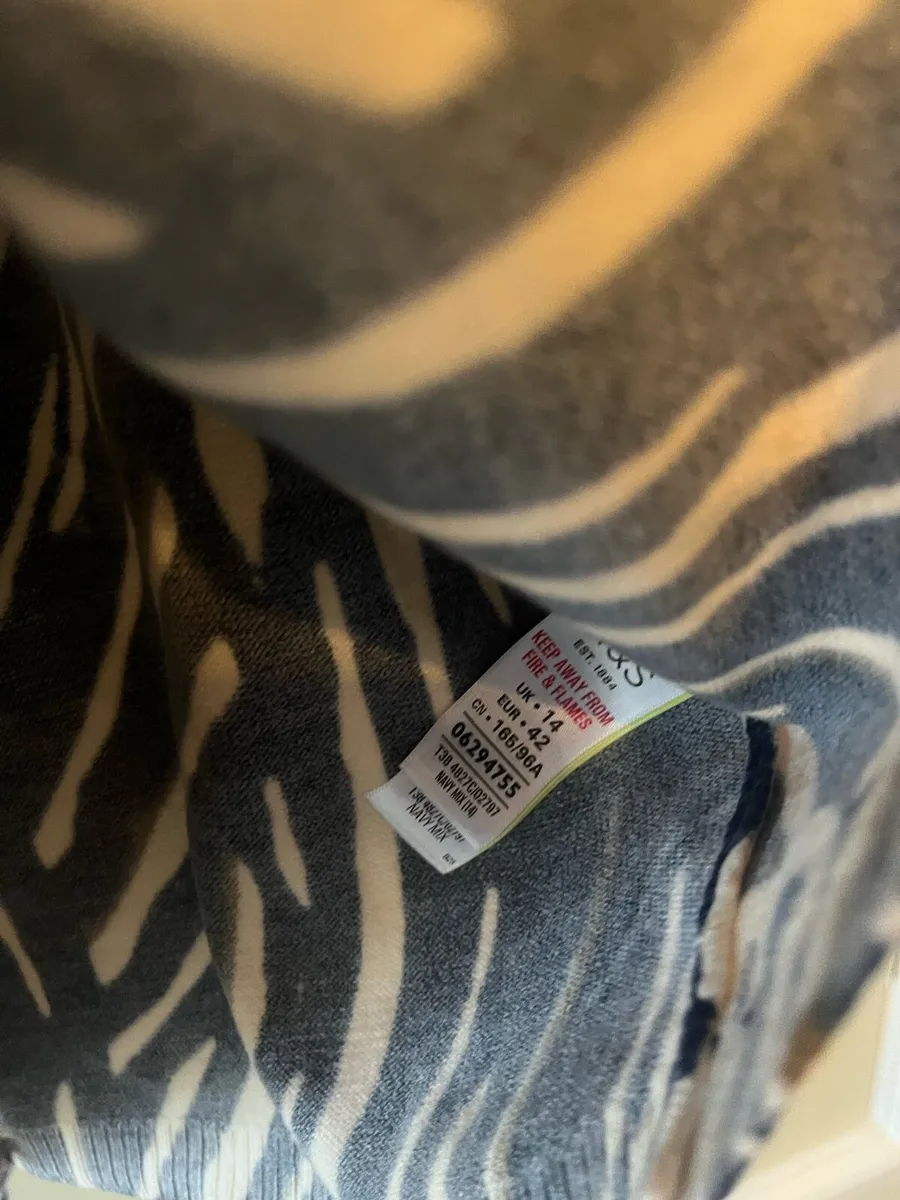 Marks & Spencer Navy top - Image 3