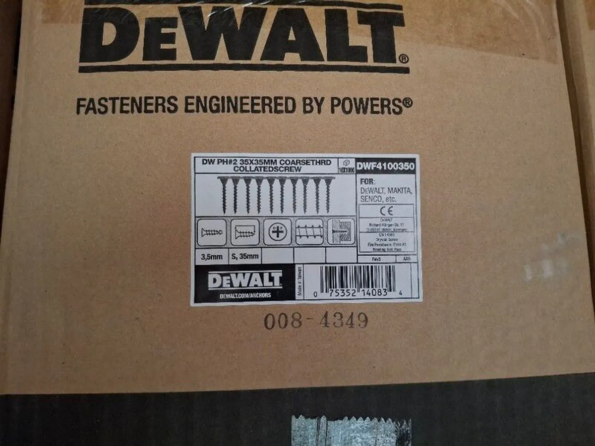 Dewalt collated drywall screws 3.5 x 35mm - Image 2