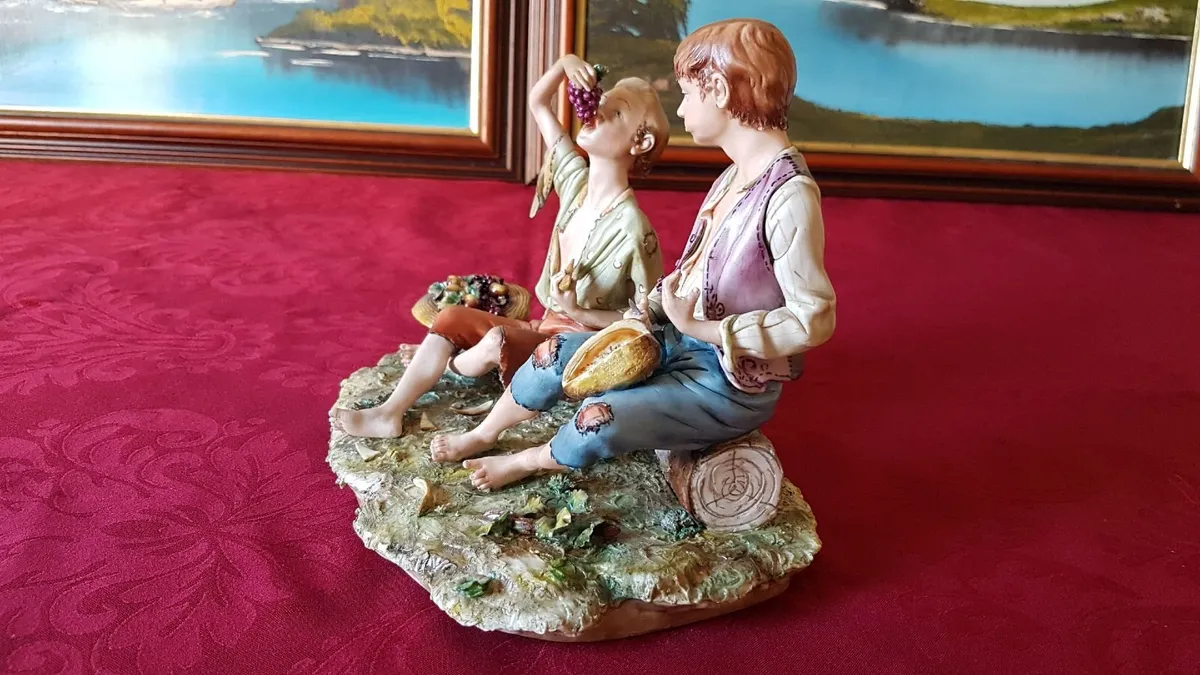 Capodimonte Large Porcelain Figurine Made In Italy - Image 2