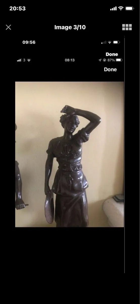 Antique Bronze Statues - Image 3