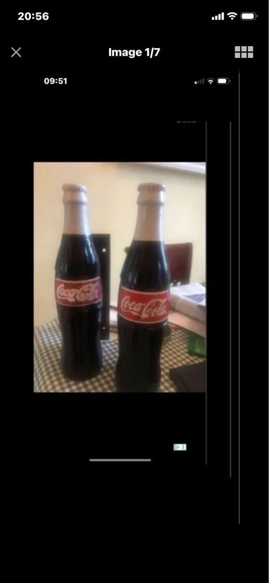 Very Rare Coca Cola Metal Door Handles - Image 1