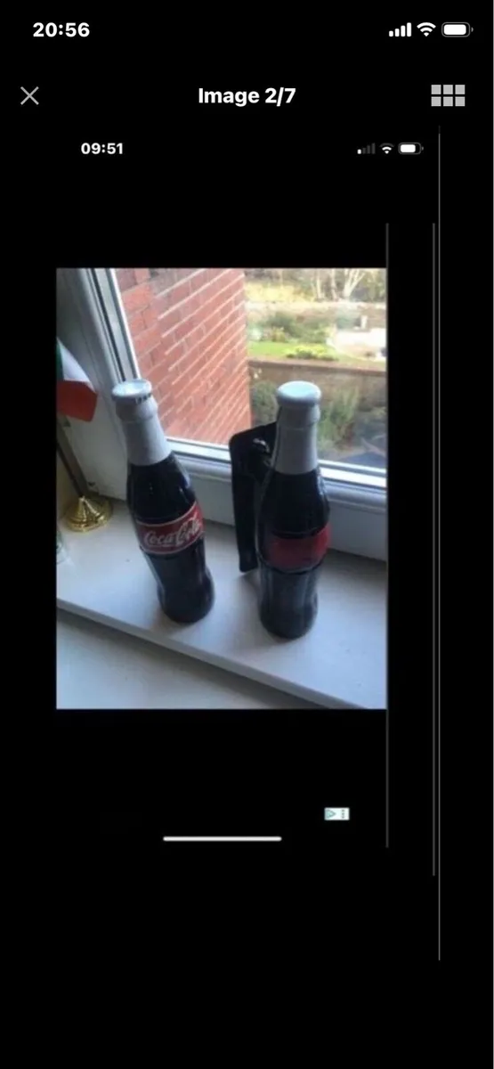 Very Rare Coca Cola Metal Door Handles - Image 2