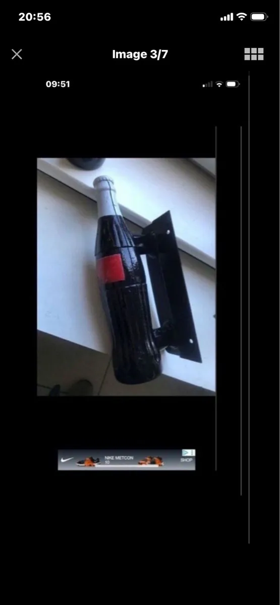 Very Rare Coca Cola Metal Door Handles - Image 3