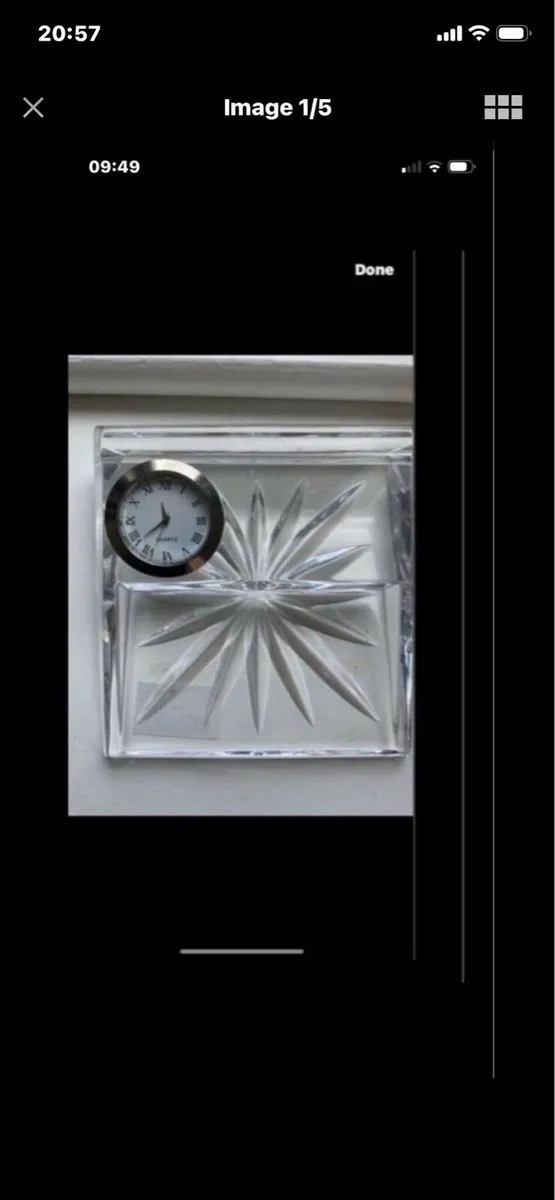 Waterford Crystal Desk Clock - Image 1
