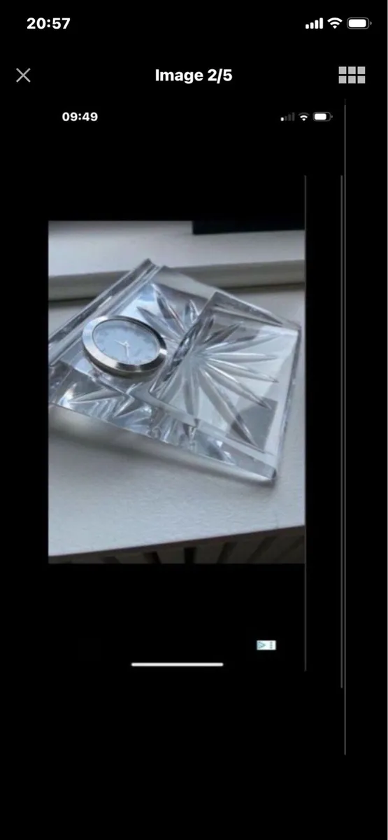 Waterford Crystal Desk Clock - Image 2