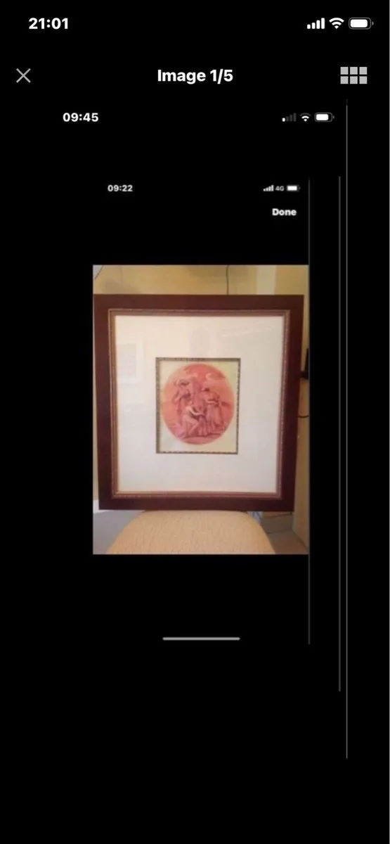 Large Framed ‘ Goddess of Agriculture’ picture - Image 1