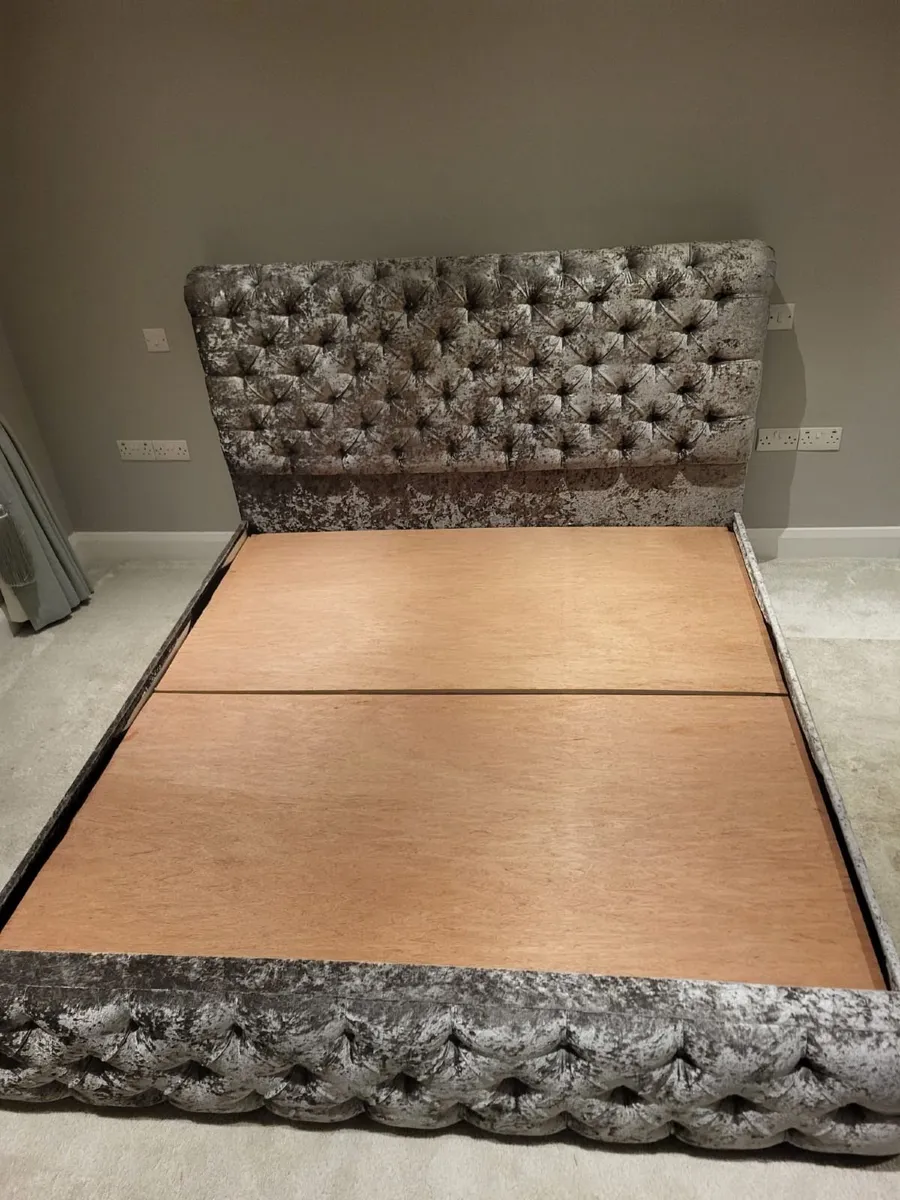 Grey Super King Bed Frame - Image 1