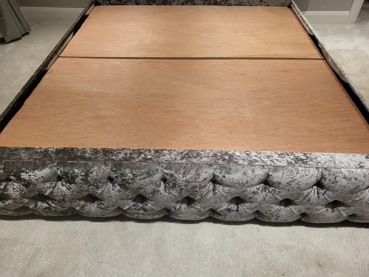 Grey Super King Bed Frame - Image 2