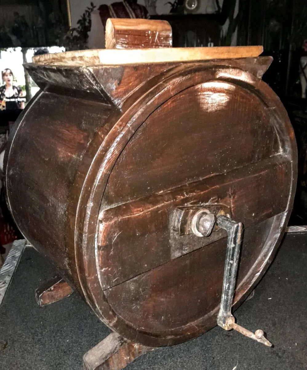 Handmade wooden butter churn - Image 1
