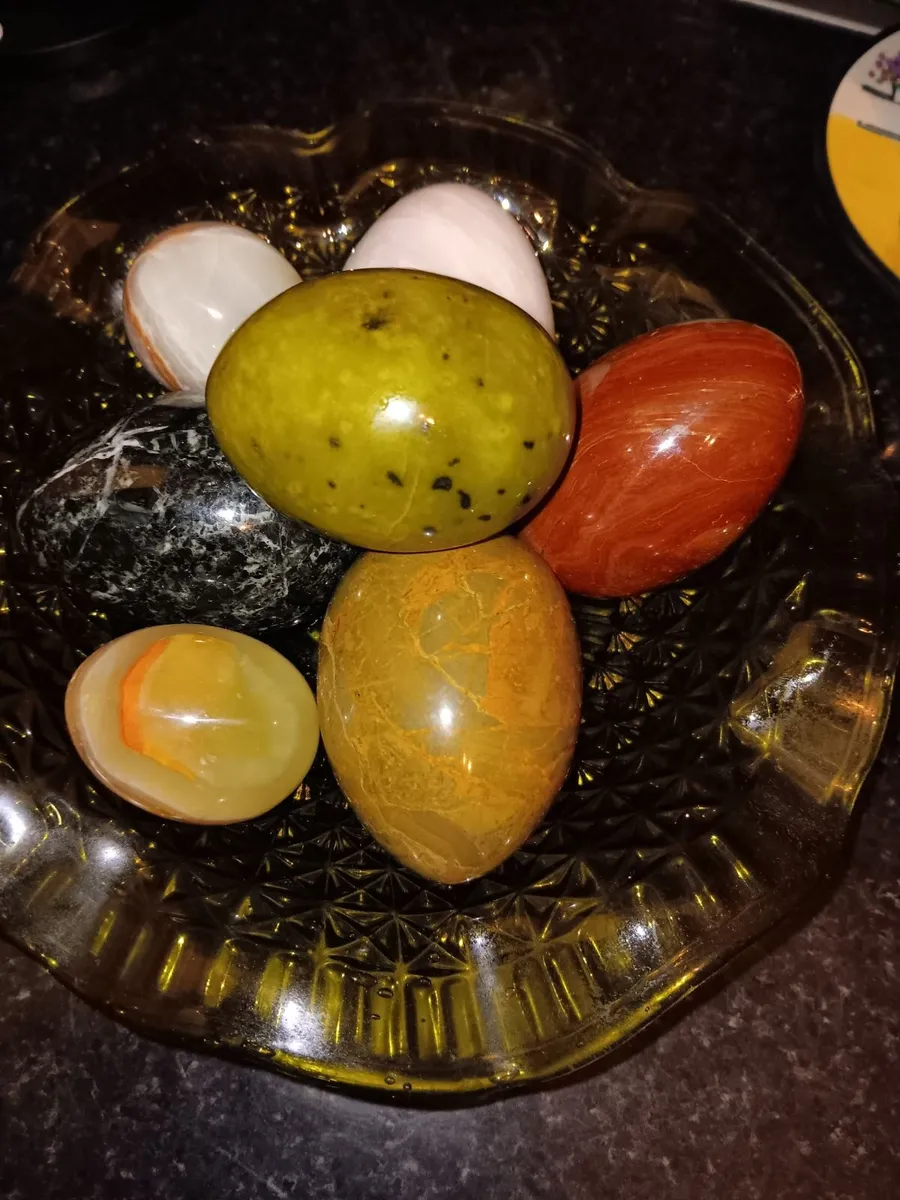 Vintage marble eggs - Image 1