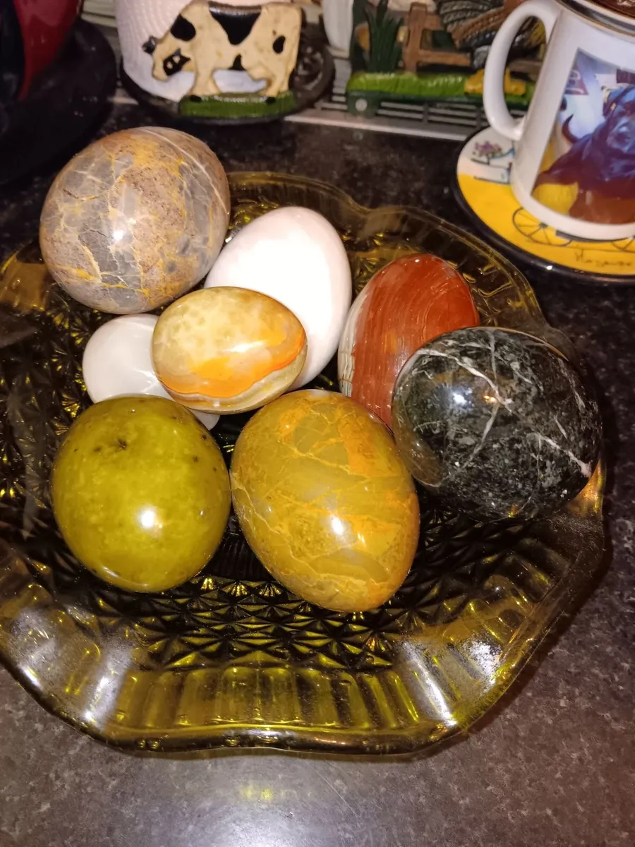 Vintage marble eggs - Image 4