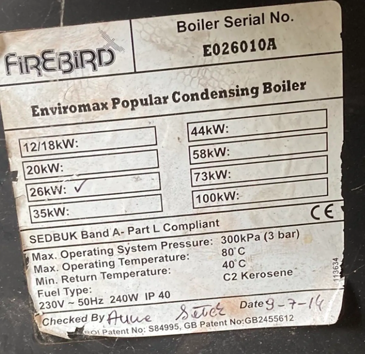 Firebird 26KW Condensing Boiler (Enviromax) - Image 4
