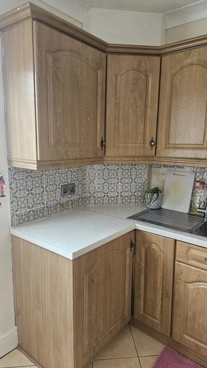 Wood (Oak finish) Kitchen For Sale - Image 2