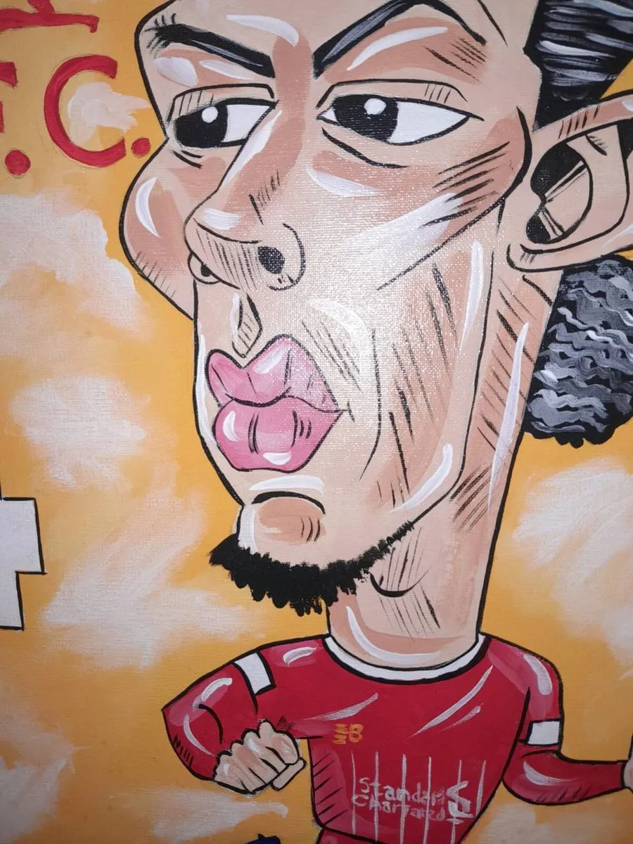 Large Liverpool painting on canvas - Image 2