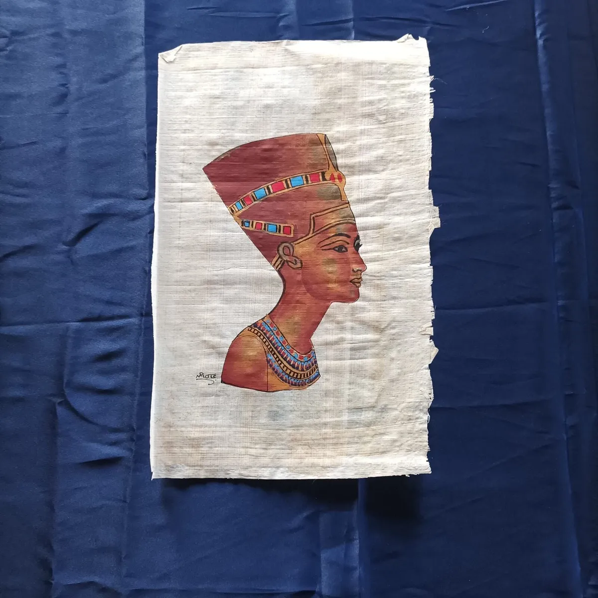 Egyptian Papyrus Prints- Pair - Image 1