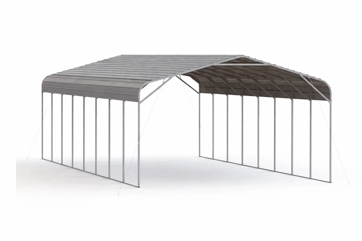 40ftx20ft Heavy Duty Steel Carport/ Garden Shelter - Image 3