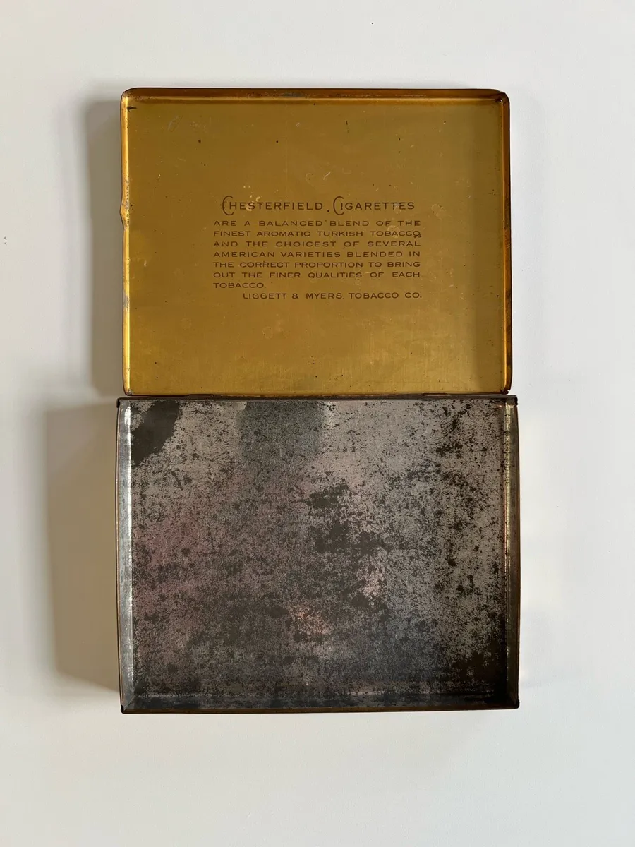 Chesterfield cigarettes TIN box vintage - Image 3