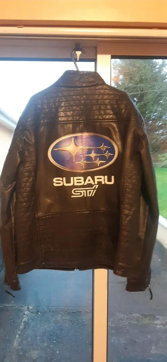 Leather jacket one off subaru - Image 2