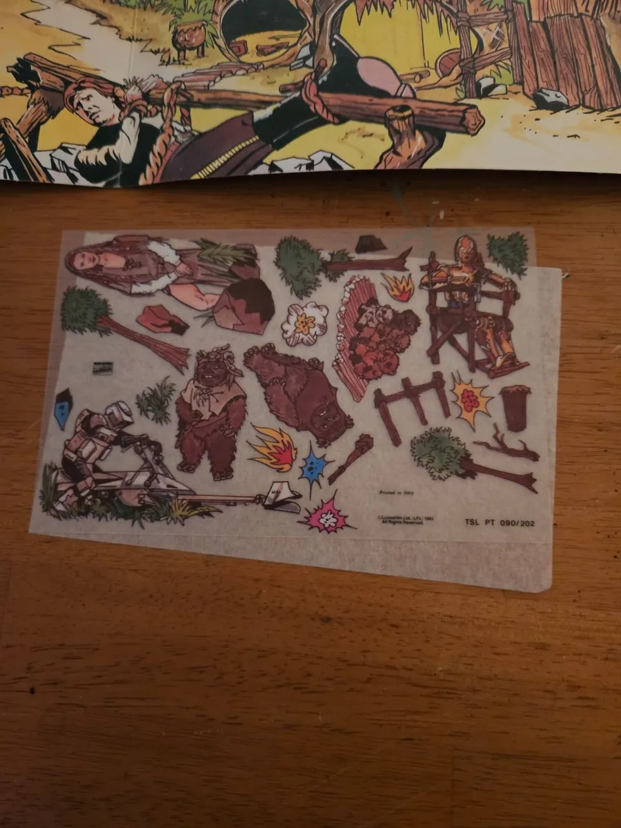 Vintage Star Wars ROTJ Ewok Transfer Booklet - Image 2