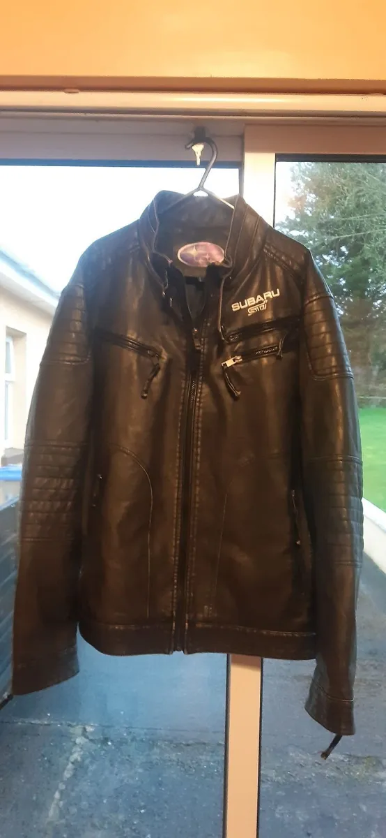 Leather jacket one off subaru - Image 4