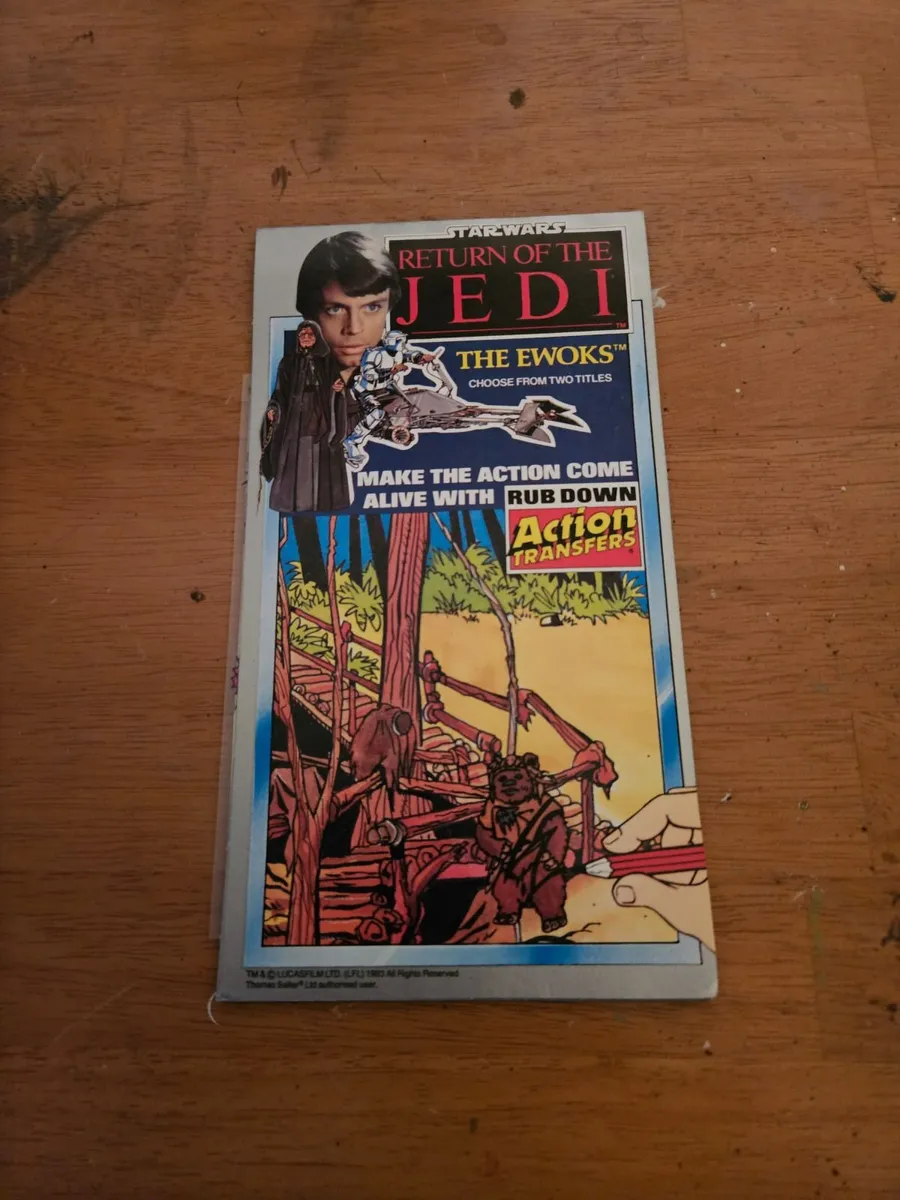 Vintage Star Wars ROTJ Ewok Transfer Booklet - Image 1