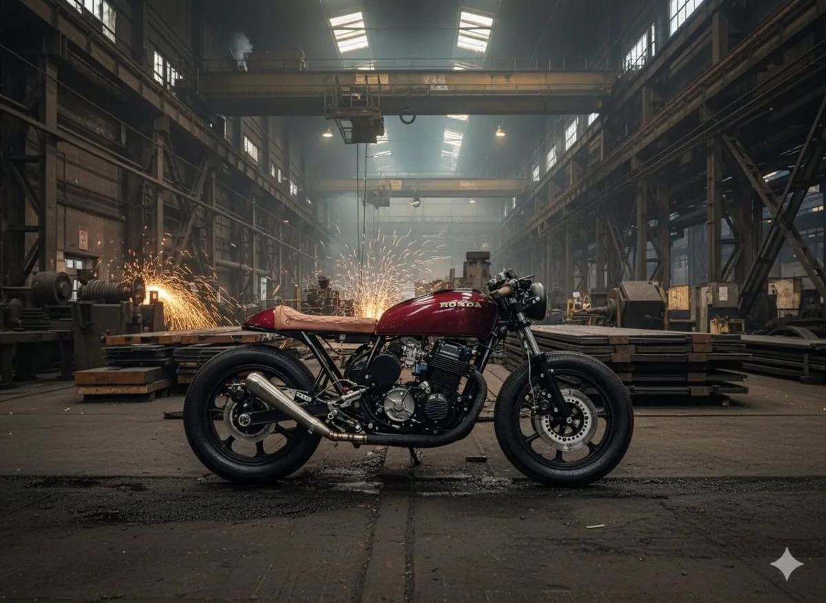 1977 Honda CB750 Café Racer – Custom Mono-Shock - Image 1