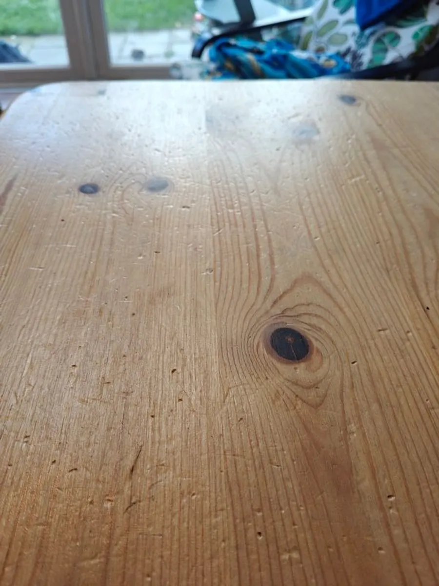 Solid wood kitchen dining table - Image 4