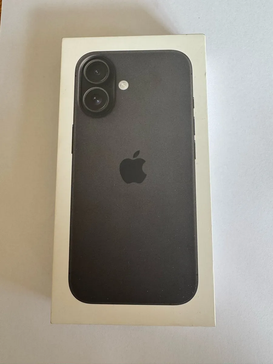 **IPHONE 16 BLACK FACTORY SEALED** - Image 1