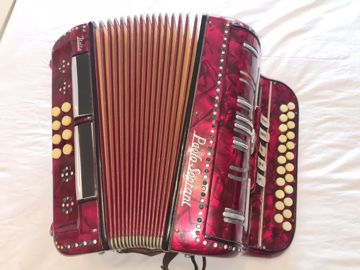 Paolo Soprani Button Accordion - Rare 1950's Model - Image 1