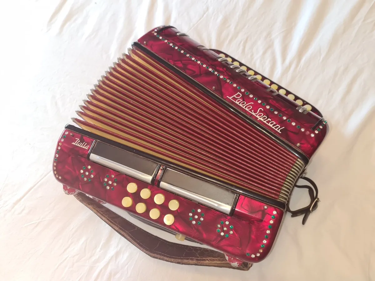 Paolo Soprani Button Accordion - Rare 1950's Model - Image 3