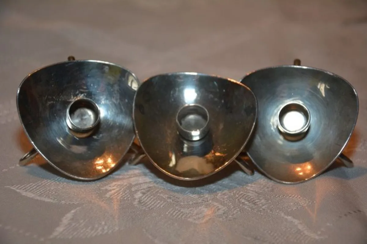 Carl M. Cohr Denmark vintage candle holders - Image 4
