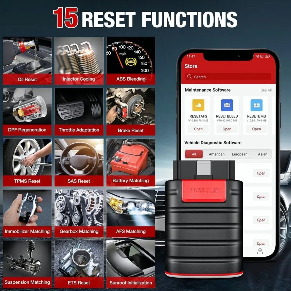 KINGBOLEN Ediag Full System  Diagnostic Scanner - Image 3