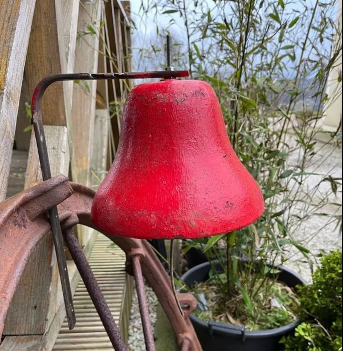 Large cast iron bell