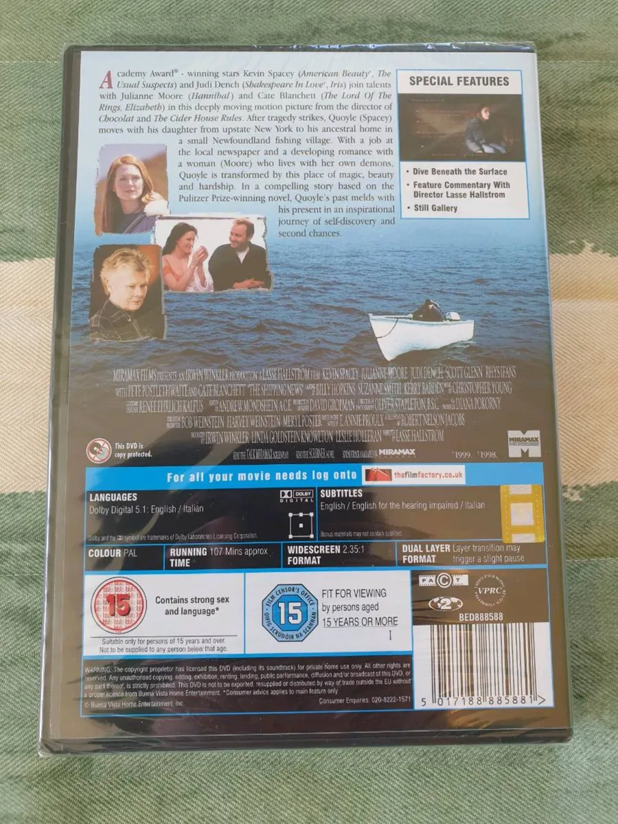 The Shipping News 2001 DVD Kevin Spacey Judi Dench - Image 2