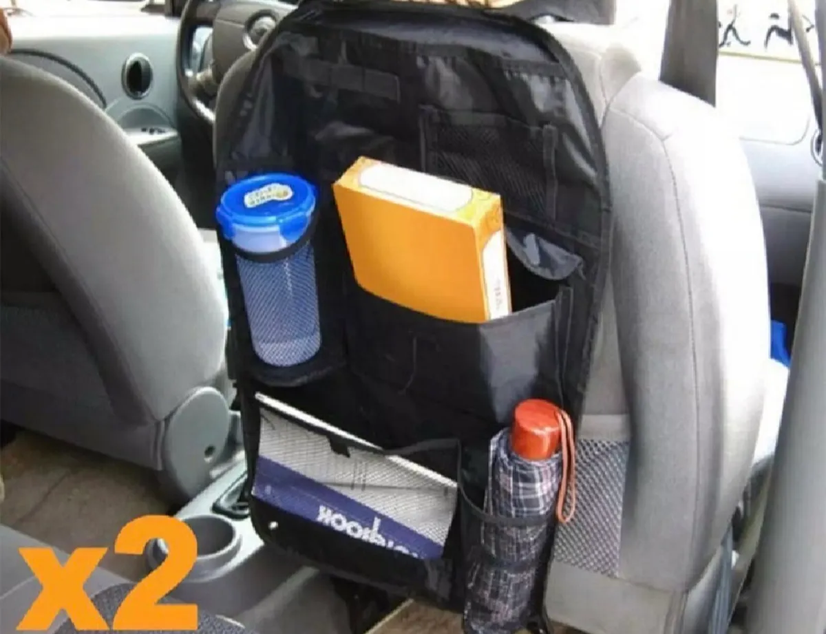 2 x Car Back Seat Car Tidy Organisers - Image 1