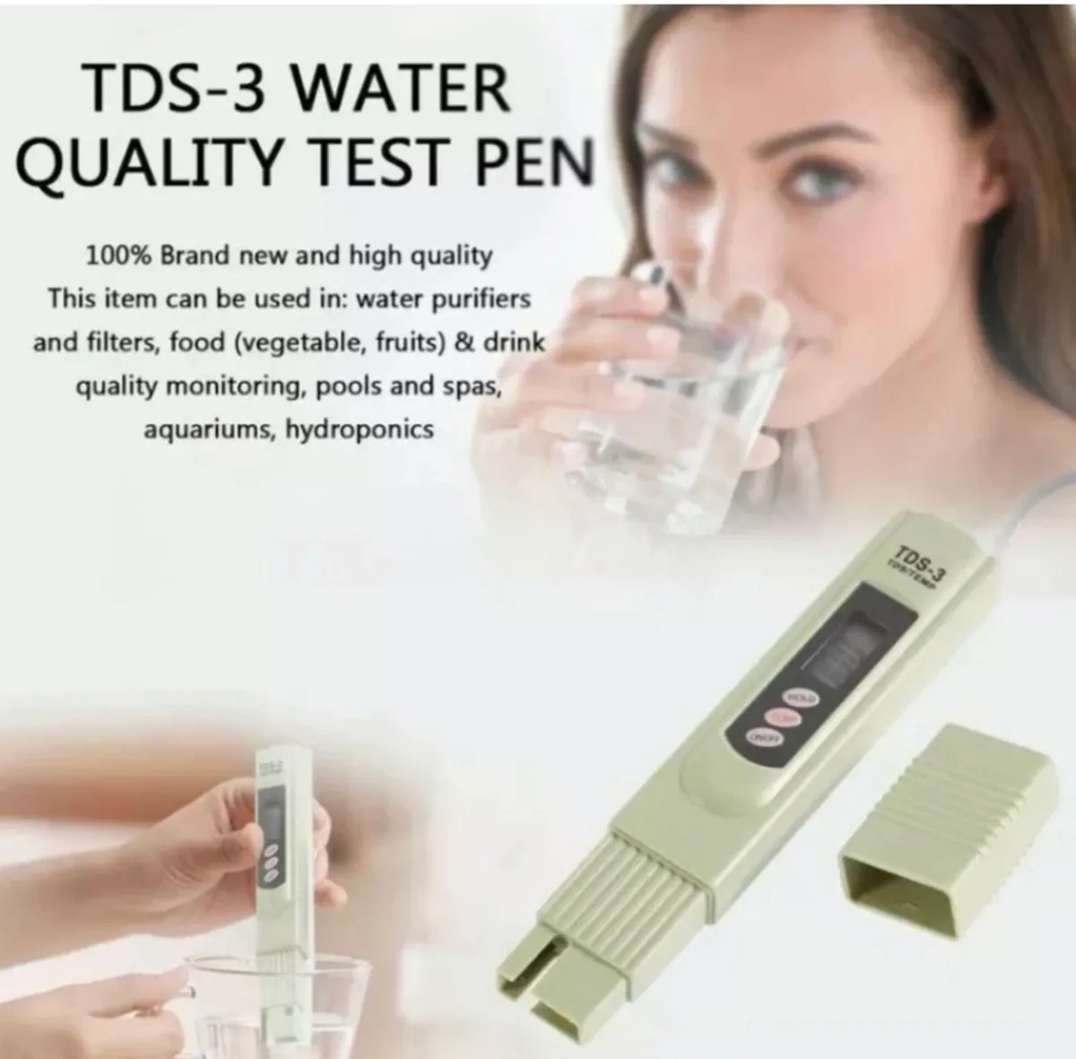 Water Purity Tester Digital TDS3 Filter Pen Stick - Image 2
