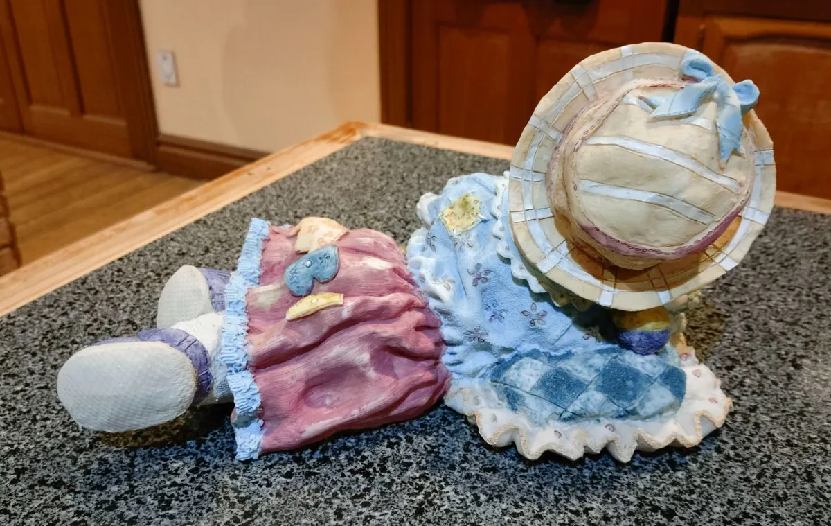 Lovely Figurine/ornament Of Child With Doll (used) - Image 4