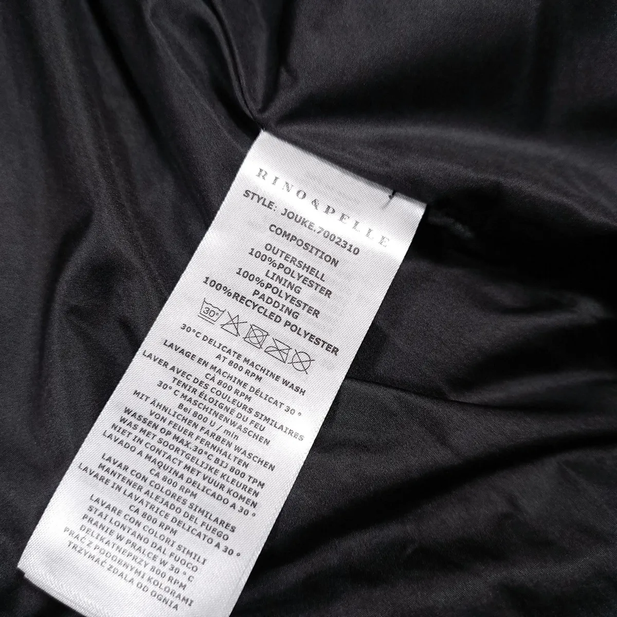 Rino & Pelle Blue Puffer Jacket Coat 8UK/36EU - Image 4