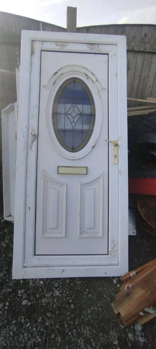 2 Double glass PVC windows & front door for sale - Image 3
