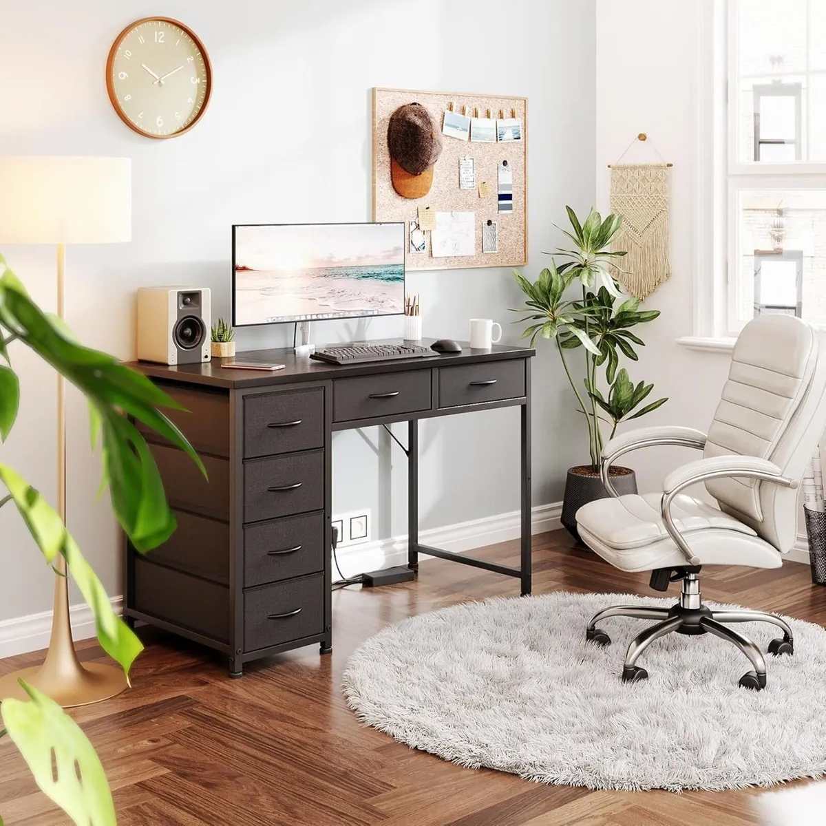 100x48 cm Desk Small Computer with 6 Fabric - Image 2