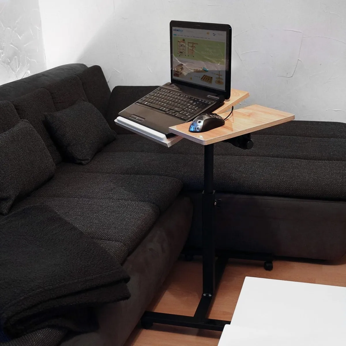 Laptop Table Height-Adjustable: 95 x 60 40.5 cm - Image 2