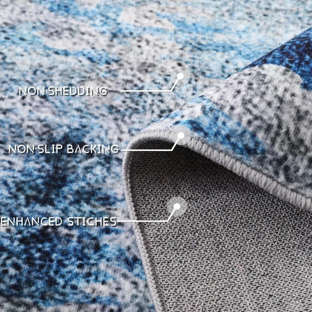 Washable Rugs for Living Room - Ultra Soft Short - Image 4